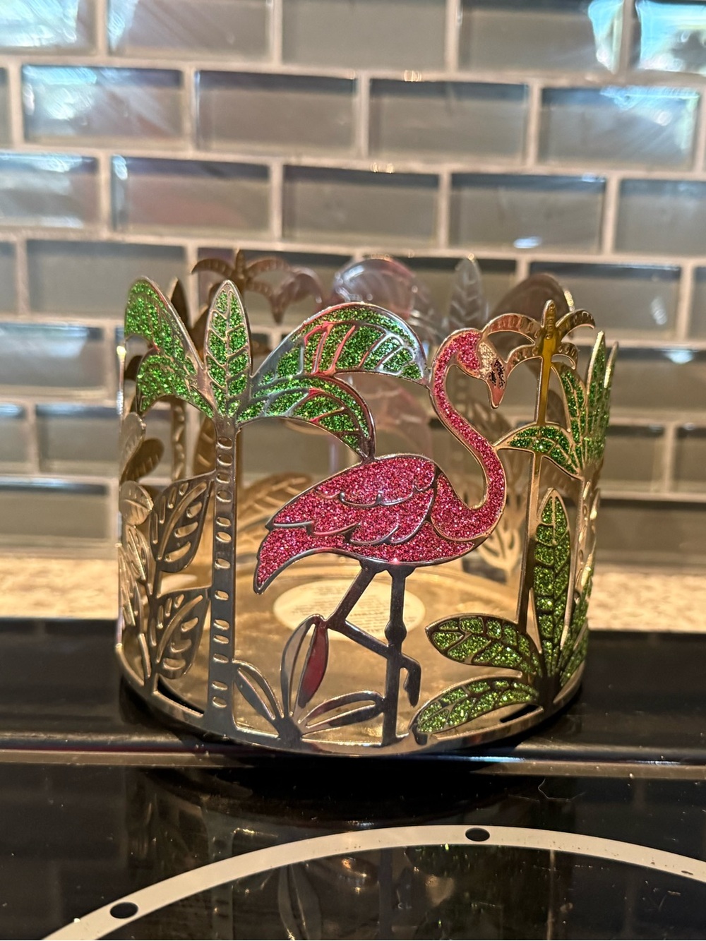 Flamingo Candle Holder